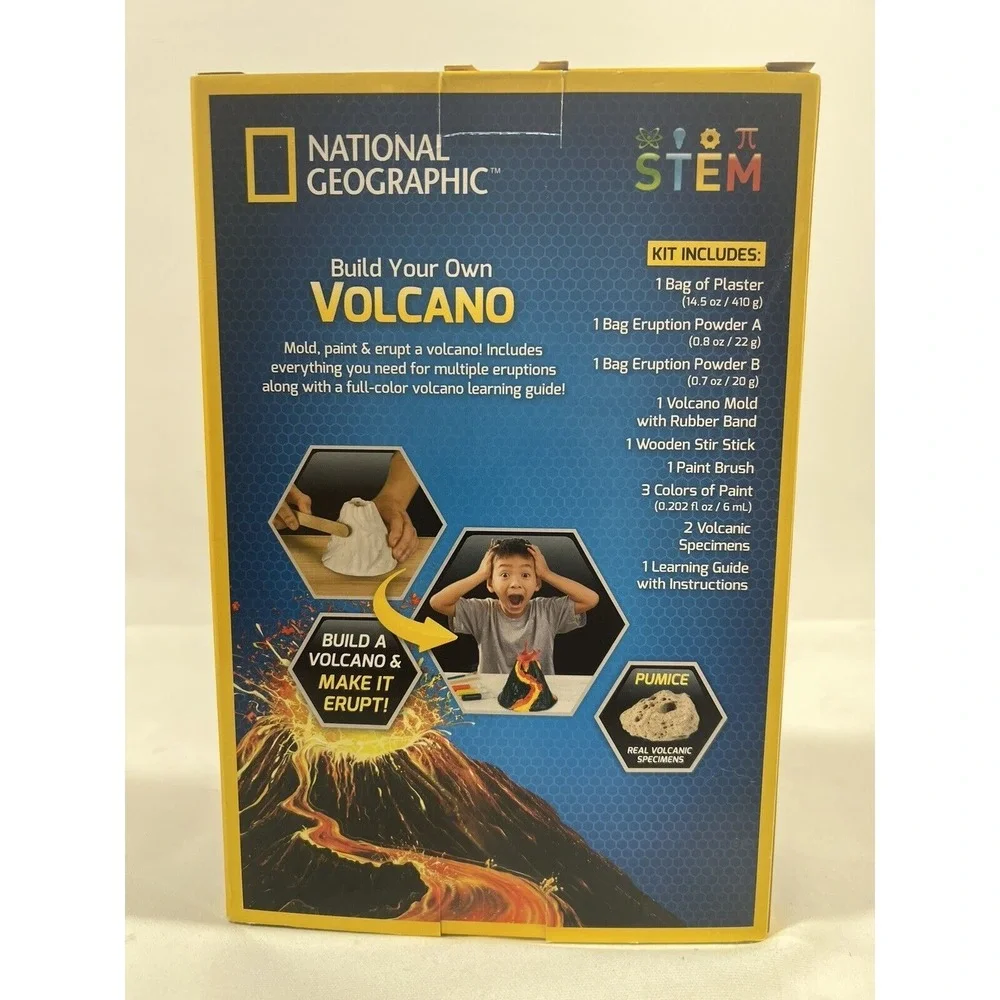 National Geographic Volcano Kit STEM Science Toy Kids Educational Experiment